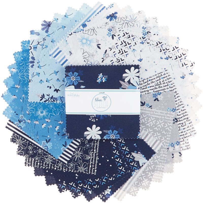 Blue Stitch 5" Stackers Christopher Thompson Riley Blake