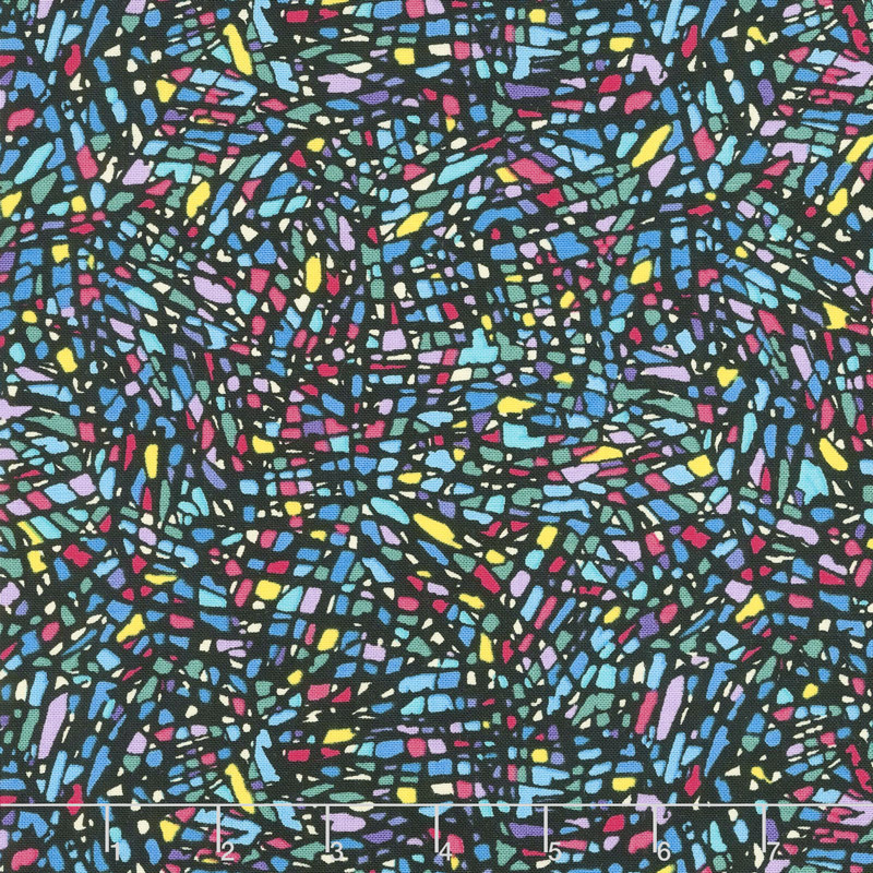 More is More - Mosaic Blue Multi Yardage