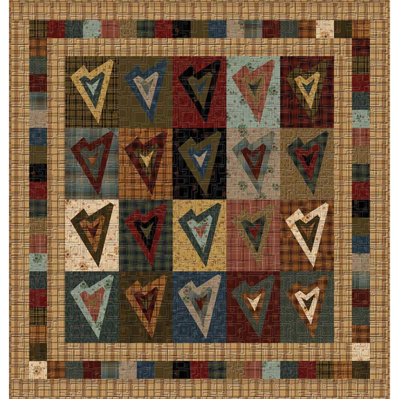 Log Cabin Hearts Kit
