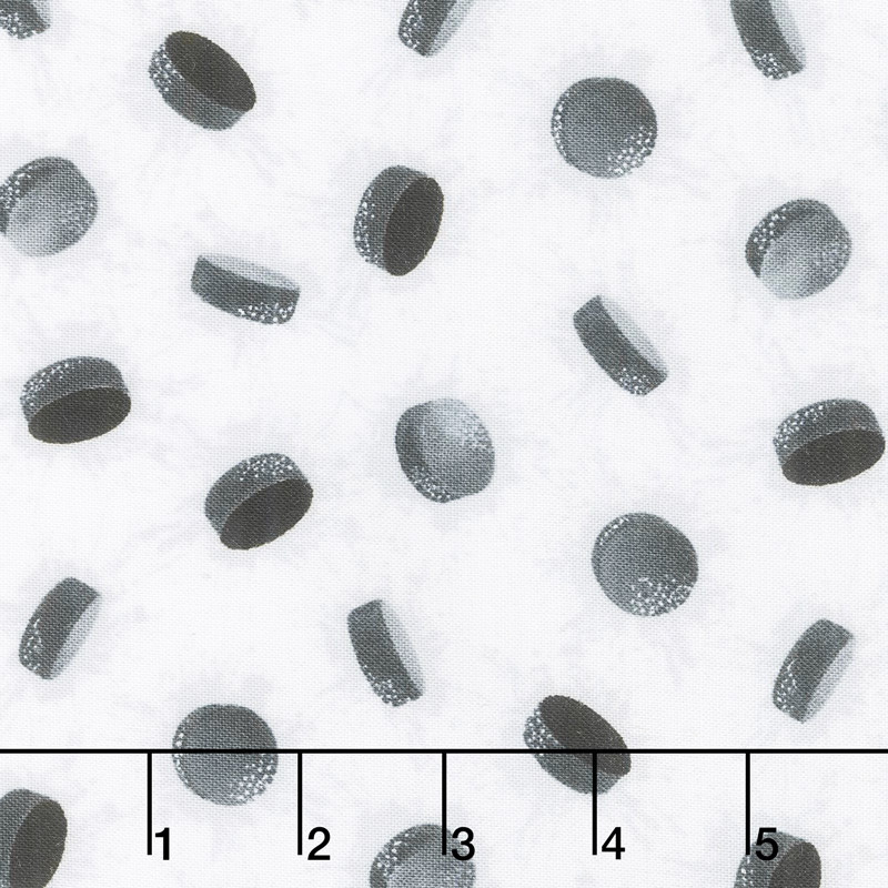 All Star Hockey - Pucks White Yardage
