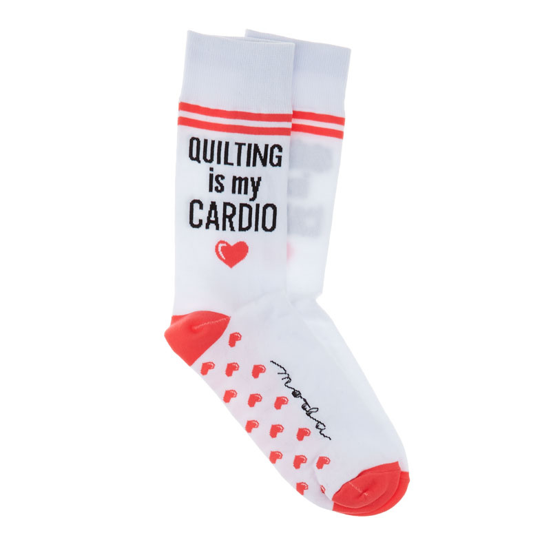 Quilting Is My Cardio Socks