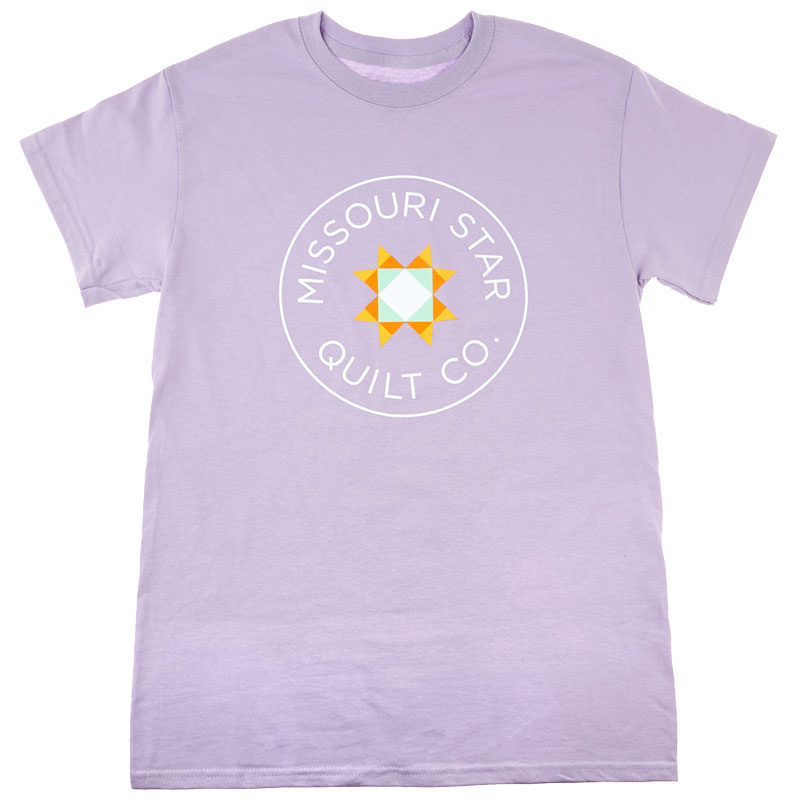 Missouri Star Circle Logo Round Neck Orchid T-Shirt - Small