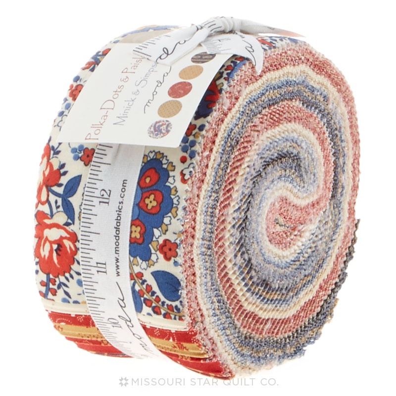 Polka Dots & Paisleys Jelly Roll Minick & Simpson Moda Fabrics