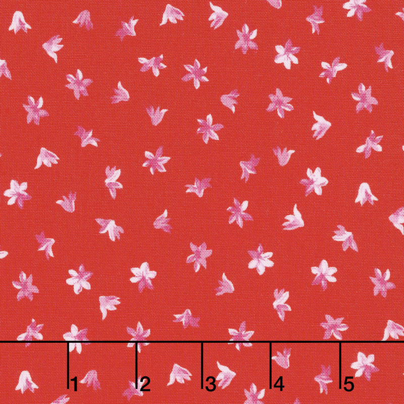 Afternoon Picnic - Flower Red Yardage