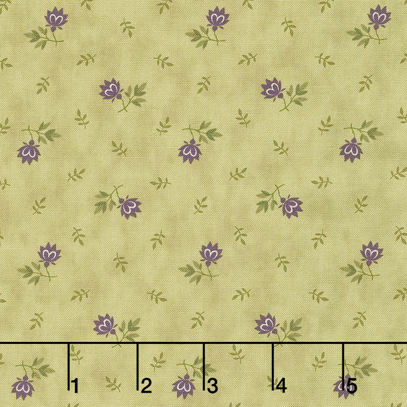 Mill Creek Garden - Flowers Green Yardage