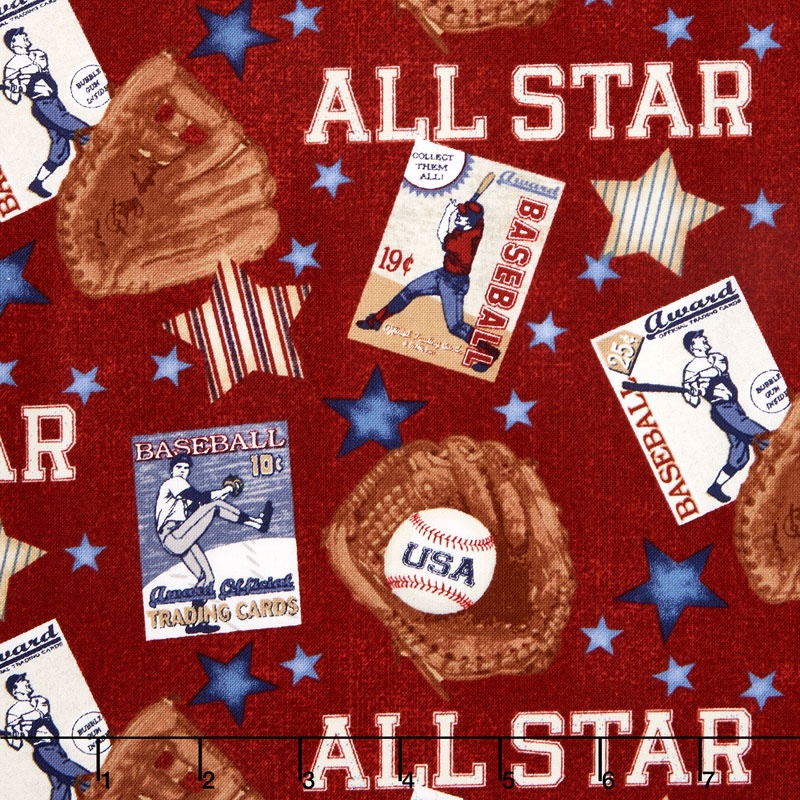 Play Ball - All Star Red Yardage
