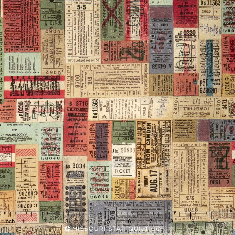 Eclectic Elements - Correspondence Transportation Multi Yardage