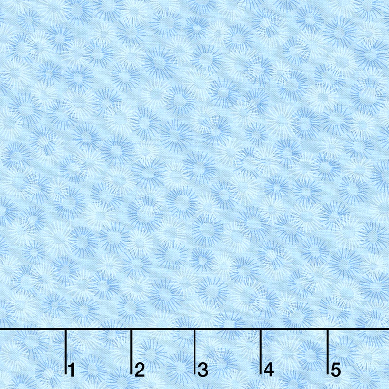 Hopscotch - Deconstructed Dandelions Sky Yardage
