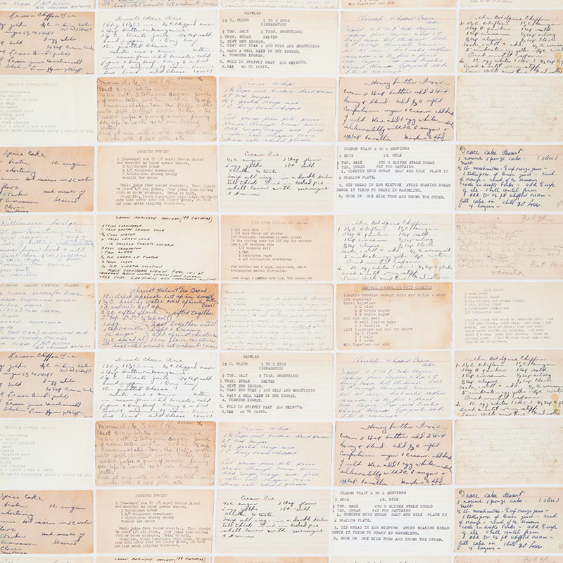 Flea Market Mix - Recipe Cards Parchment Yardage