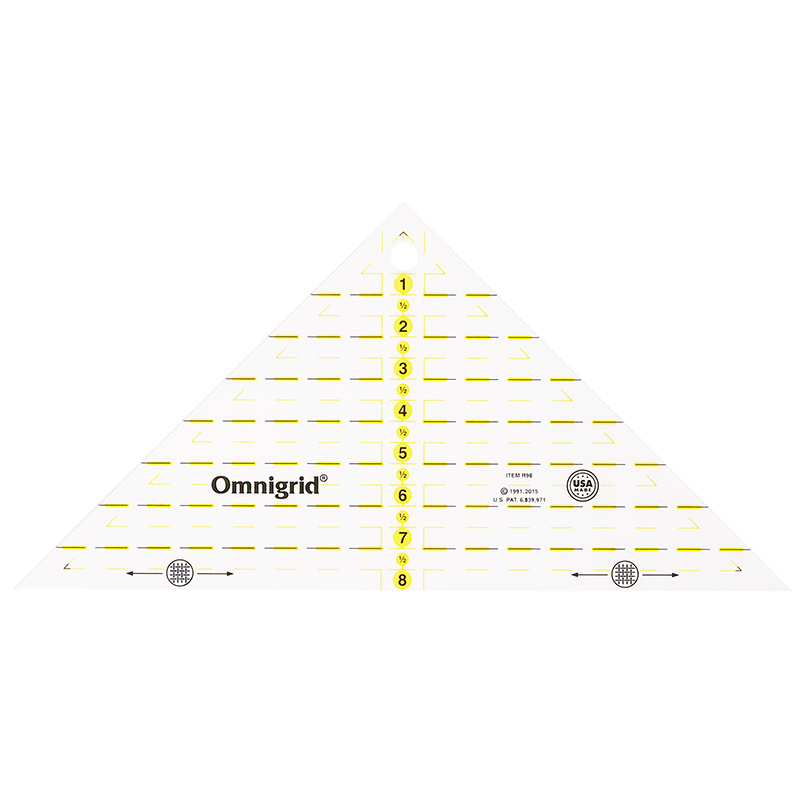 Omnigrid 8 quarter square triangle ruler omnigrid