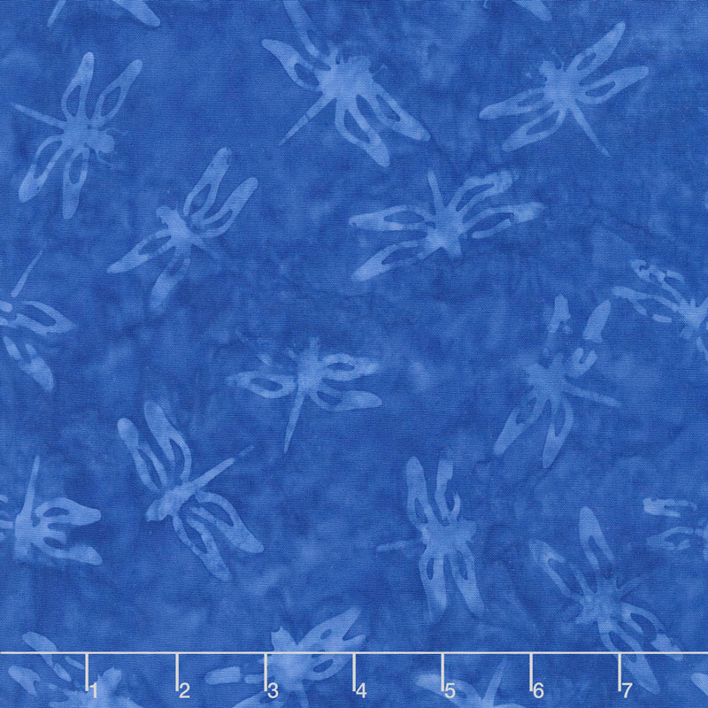 Tonga Batiks - Dazzle Dragonfly Blue Yardage