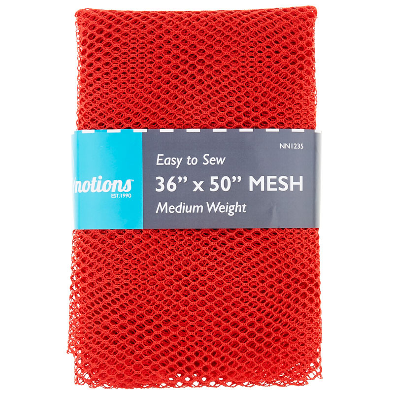 Easy to Sew Mesh Fabric Mesh Fabric Red 36" x 50" Nifty Notio...