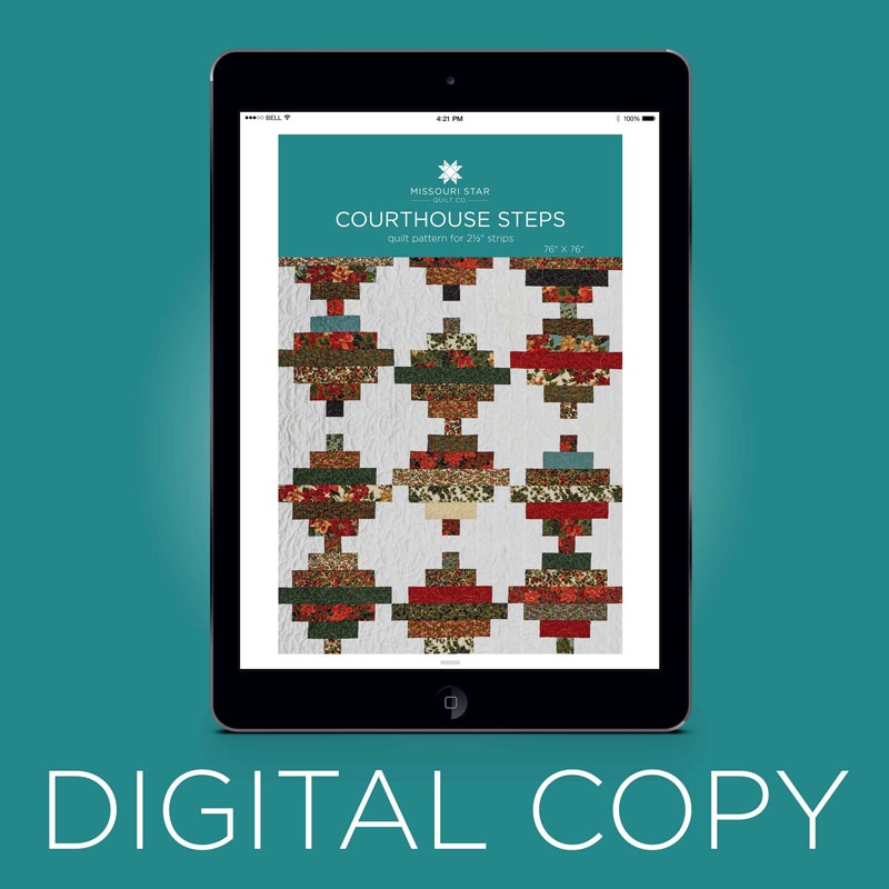 Digital Download - Courthouse Steps Quilt Pattern by MSQC