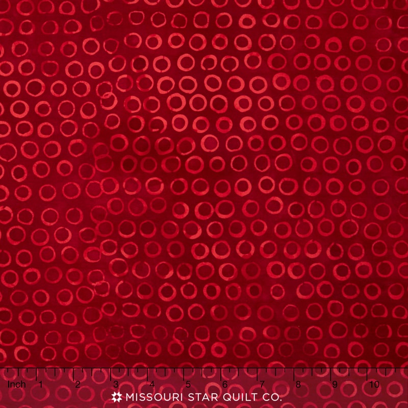 Island Batiks - Lucky Ladybug Red Yardage