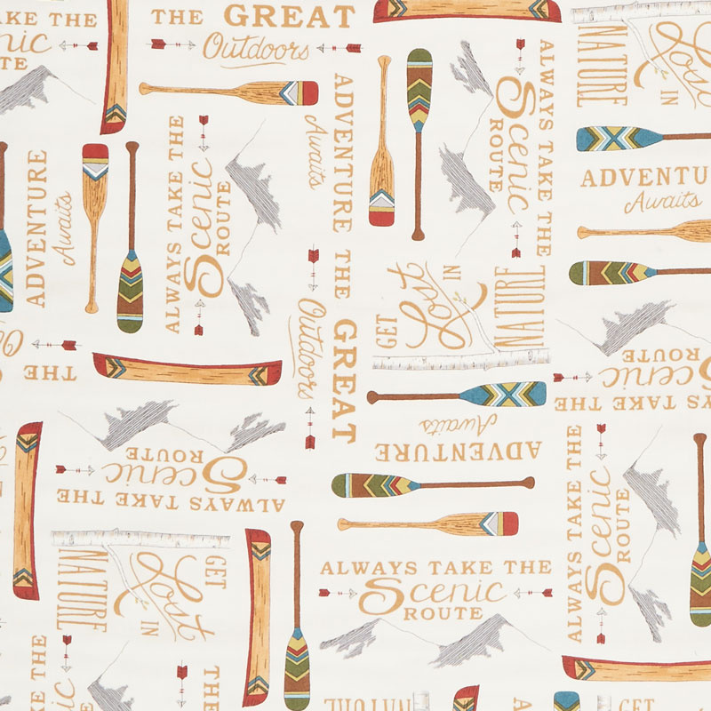 Explore - The Great Outdoors Birch White Yardage