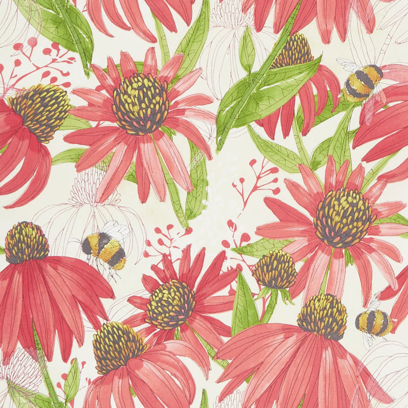 Painted Meadow - Coneflower Cream Yardage