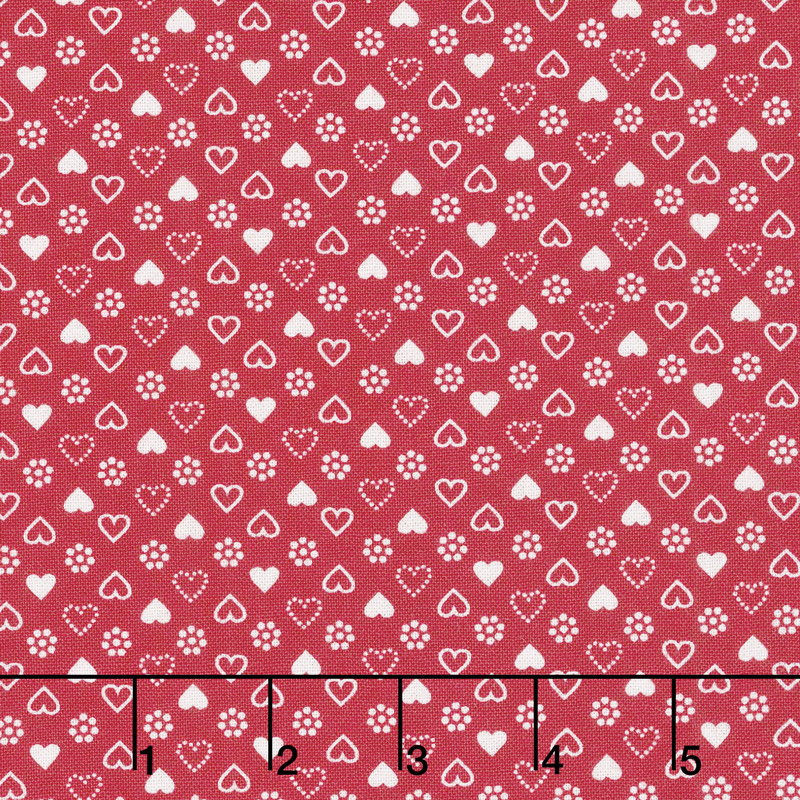 Gretel - Heart Red Yardage
