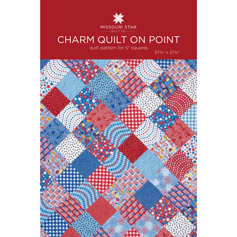 Charm Quilt on Point Quilt Pattern by MSQC