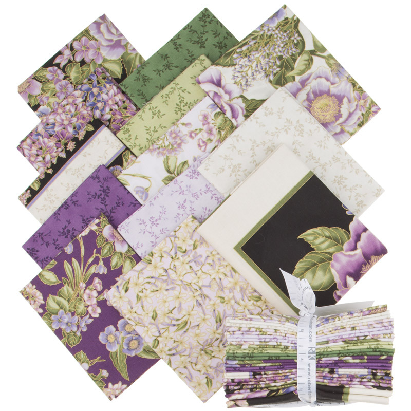 Avery Hill Blossom Metallic Fat Quarter Bundle