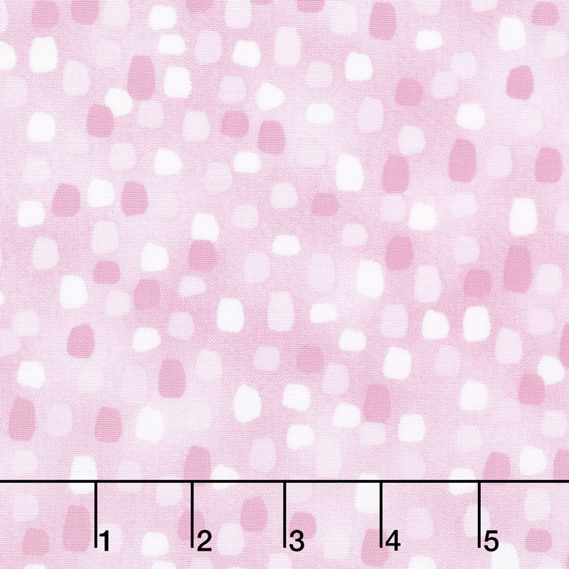One Sheep, Two Sheep - Sparkling Dots Pink Yardage