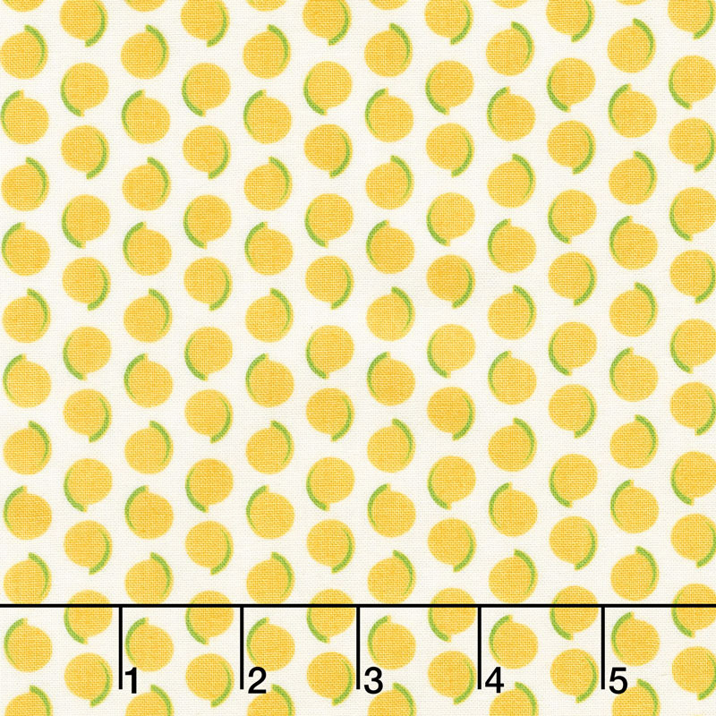 Hi - de - Ho! - Swishy Dots Yellow Yardage