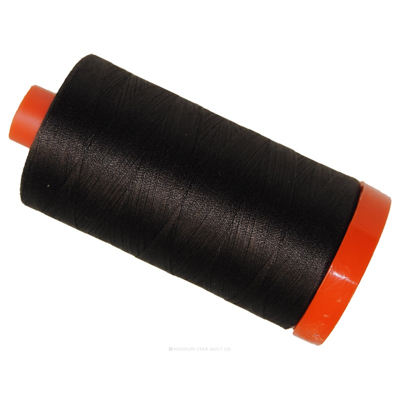 Aurifil 50 WT 100% Cotton Mako Large Spool Thread - Very Dark Bark