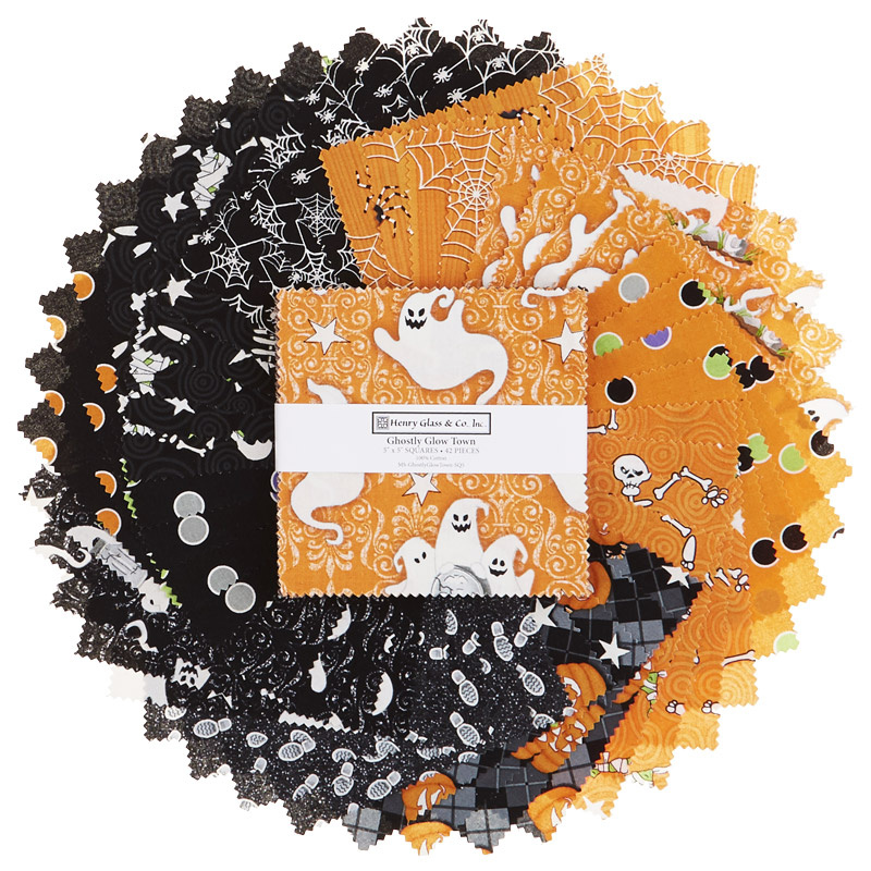 Ghostly Glow Town Glow in the Dark Charm Pack