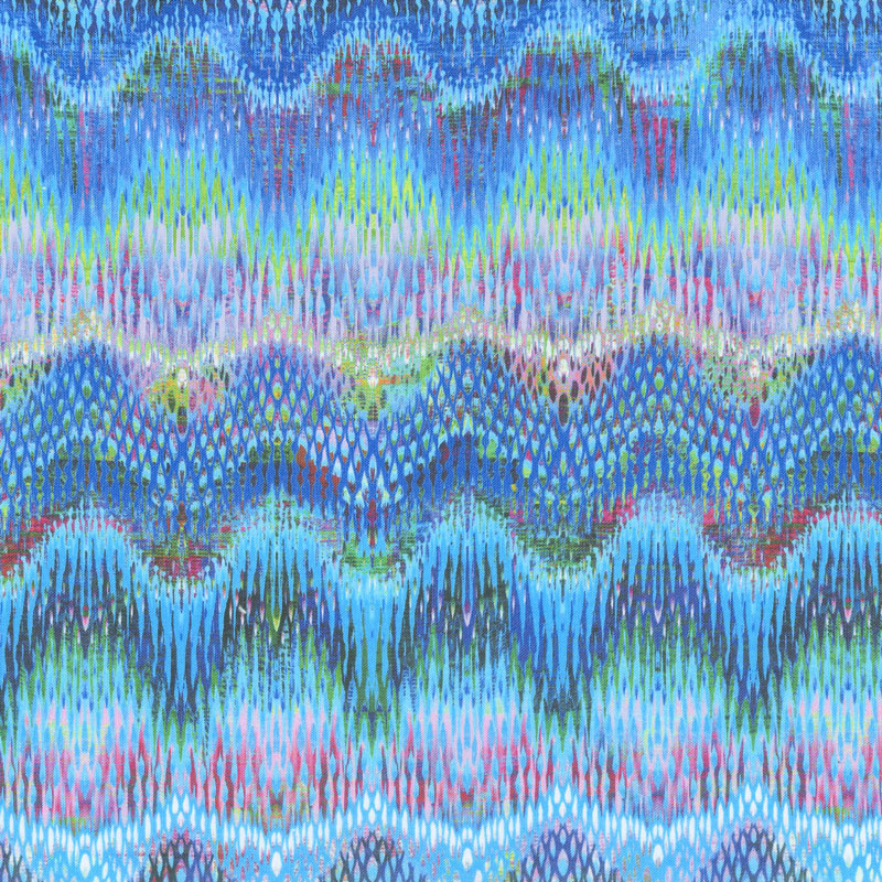 Starlight & Splendor - Wavelength Turquoise Digitally Printed Yardage