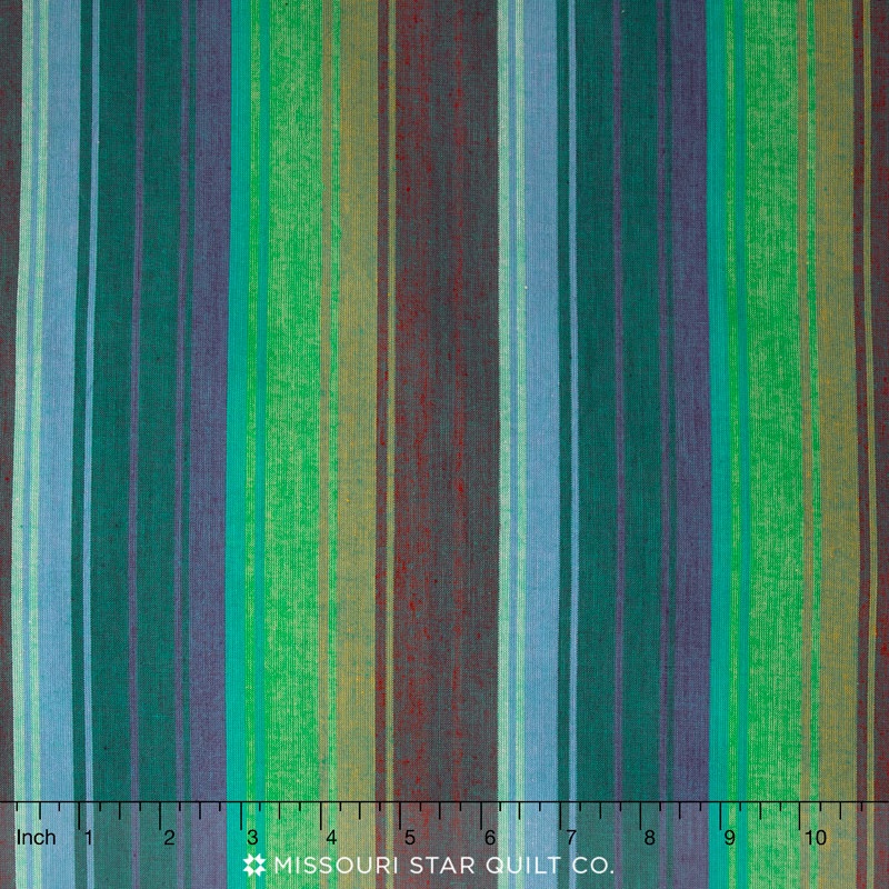 Kaffe Wovens - Exotic Stripe Emerald Yardage