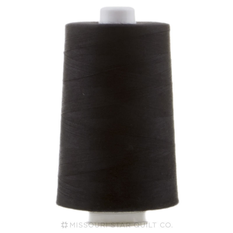 Black OMNI Thread - 6,000 yds (poly-wrapped poly core)