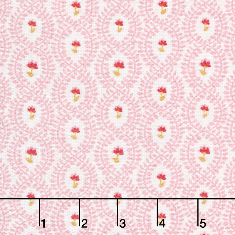 Hand Picked - Trellis White Yardage