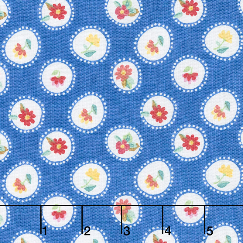 Hand Picked - Posie Blue Yardage