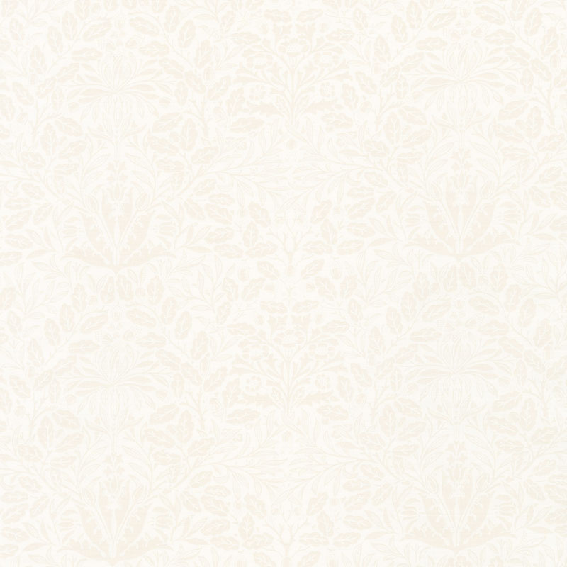 Dover - Acorn Damask Linen White Yardage
