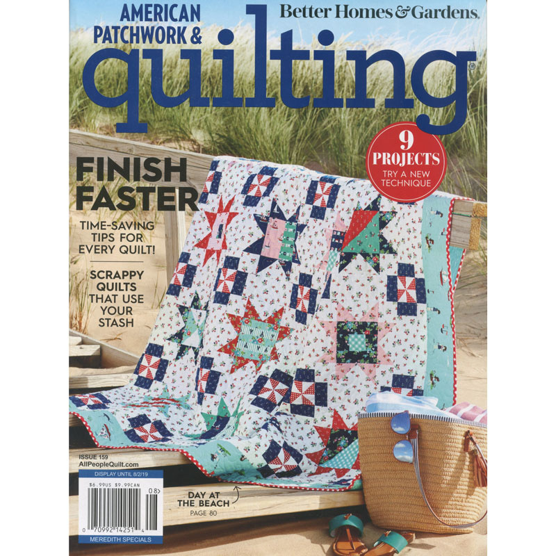 Better Homes & Gardens American Patchwork & Quilting August 2019