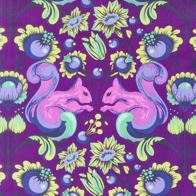 Tula Pink's All Stars - Squirrel Foxglove Yardage