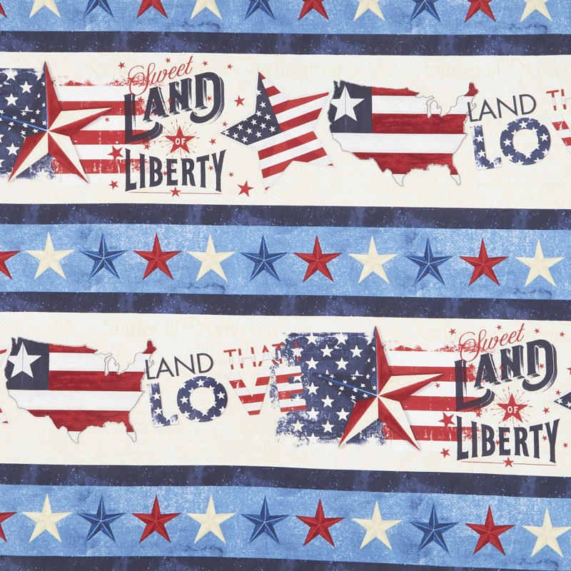 American Valor - Repeating Stripe Multi Yardage