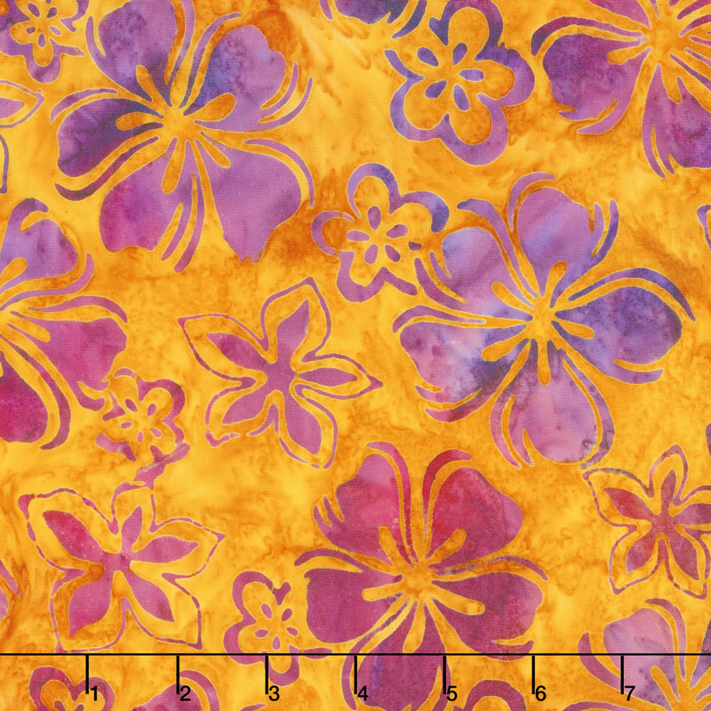 Artisan Batiks - Bright Blooms Flowers Sunburst Yardage