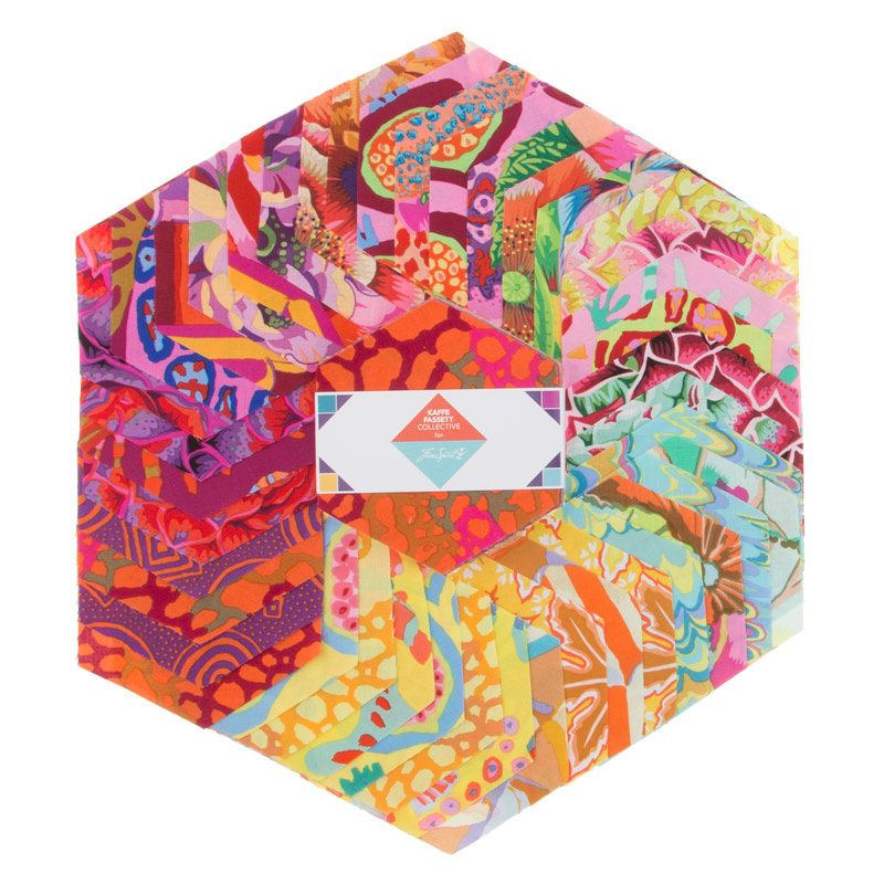 Kaffe Fassett Collective Spring 2018 - Bright Hexagons