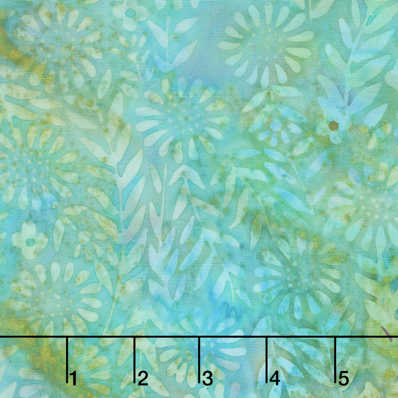 Fairy Slipper Batiks - Flower Field Cool Waters Yardage