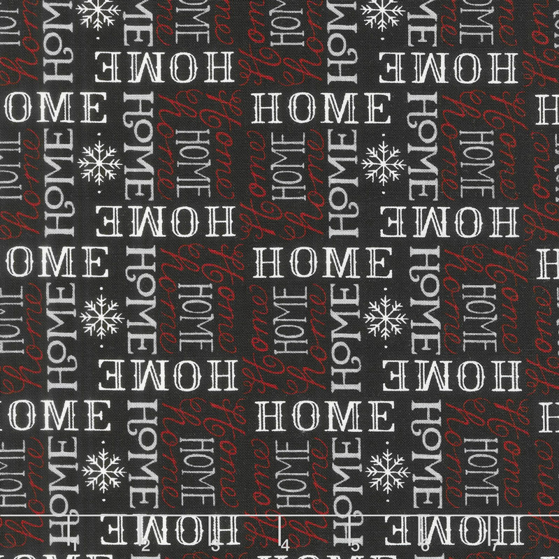 Holiday Lodge - Always Home Charcoal Yardage