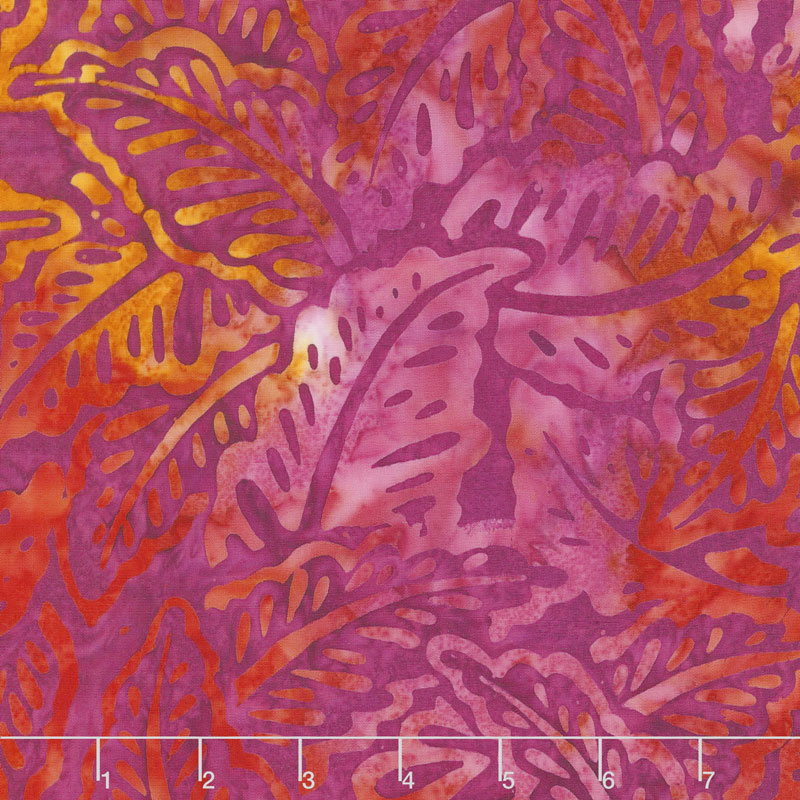 Artisan Batiks - Bright Blooms Flowers Magenta Yardage