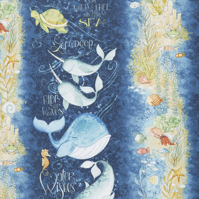 Water Wishes - Repeating Stripe Multi Yardage
