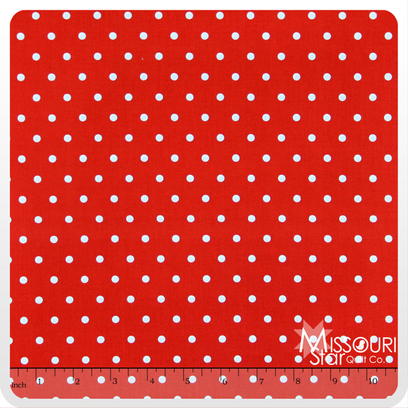 Tea Room - Tea Dot Red Yardage