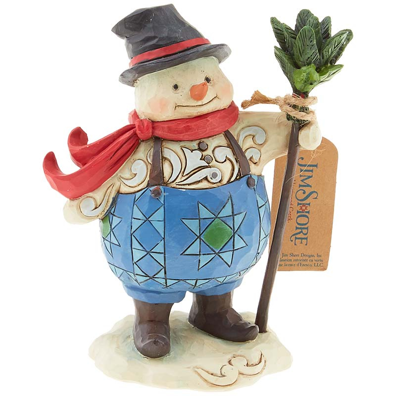Jim Shore Heartwood Creek Keep Your Spirits Up Snowman Figurine