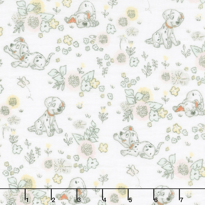Cotton Muslin Double Gauze - Perfect Friends White Yardage