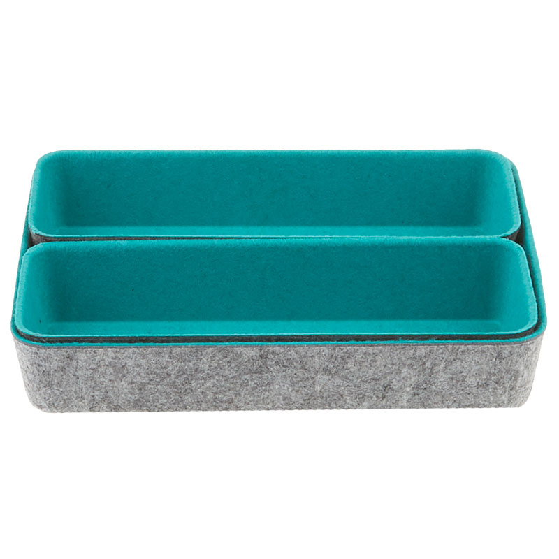 Felt Desk Organizer - Jade