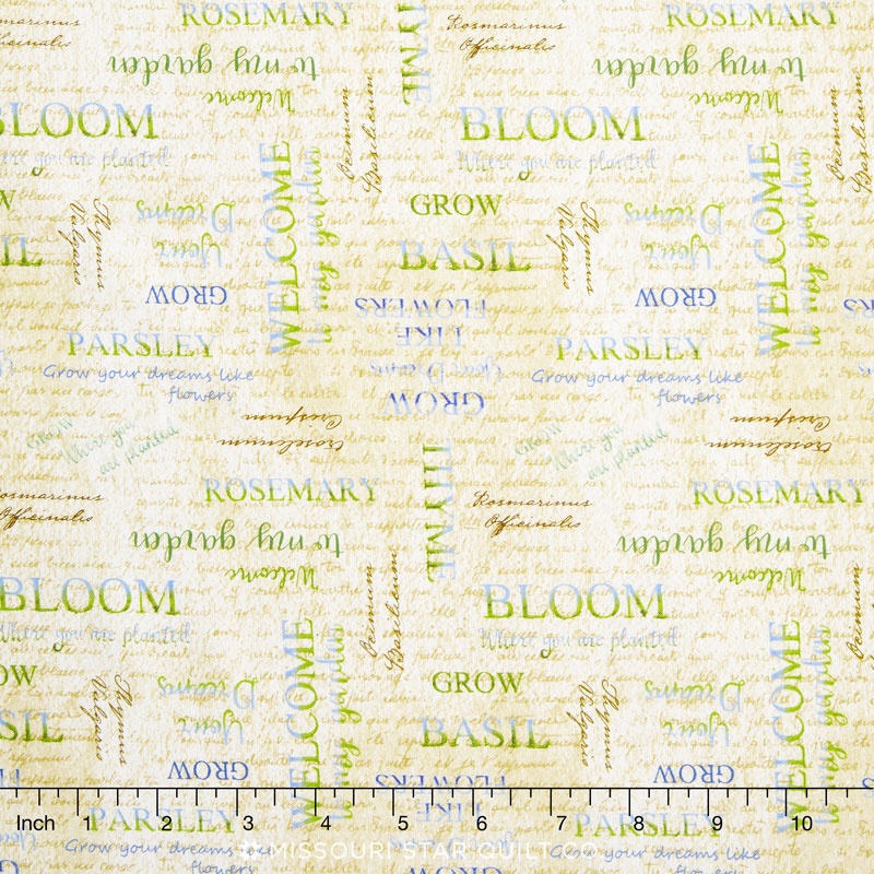 From the Garden - Word Toss Tan Yardage