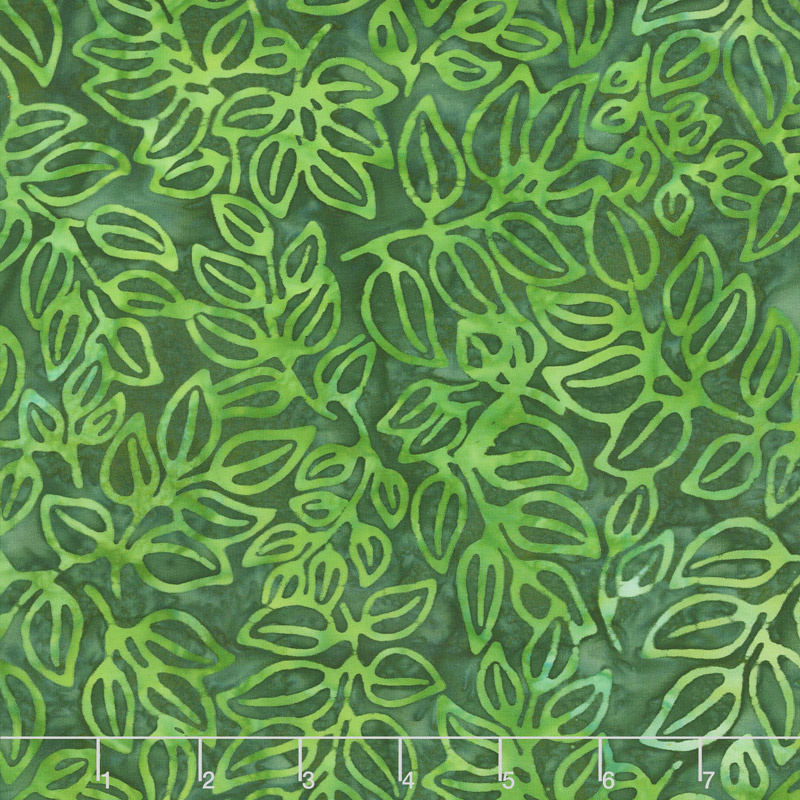 Artisan Batiks - Color Source 8 - Spindly Leaves Forest Yardage