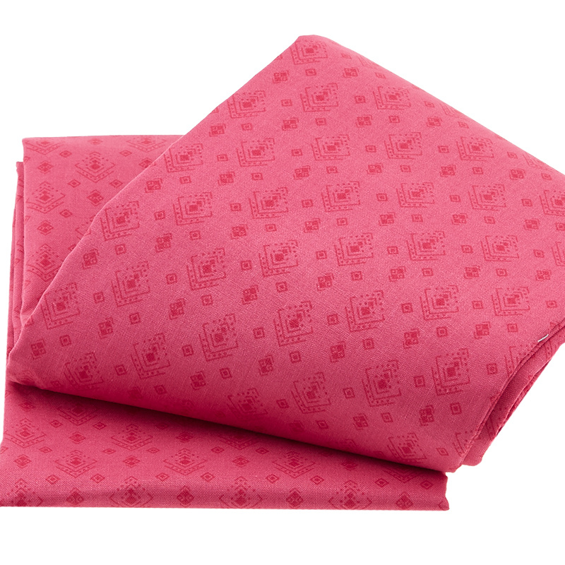 Wilmington Essentials - In the Pink Squares Dark Pink 3 Yard Cut