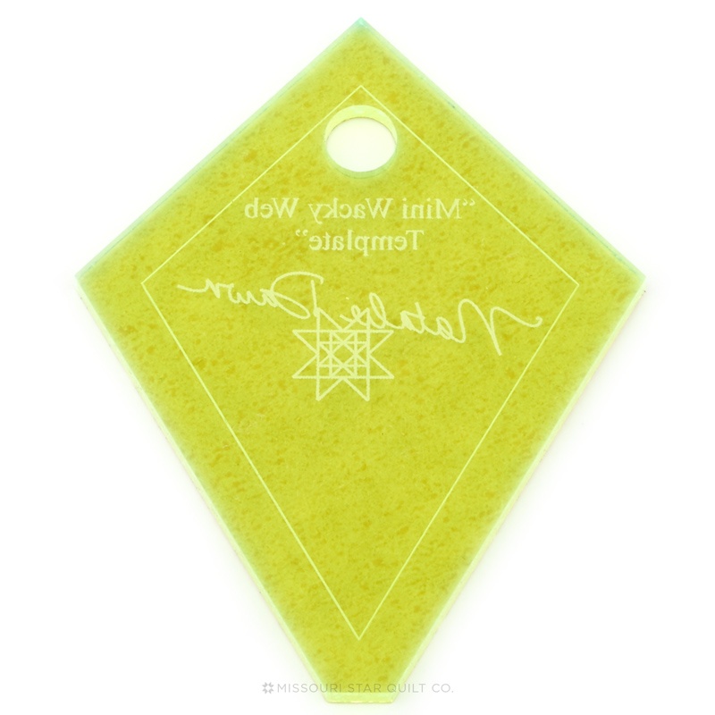 Missouri Star Mini Periwinkle (Wacky Web) Template for 2.5